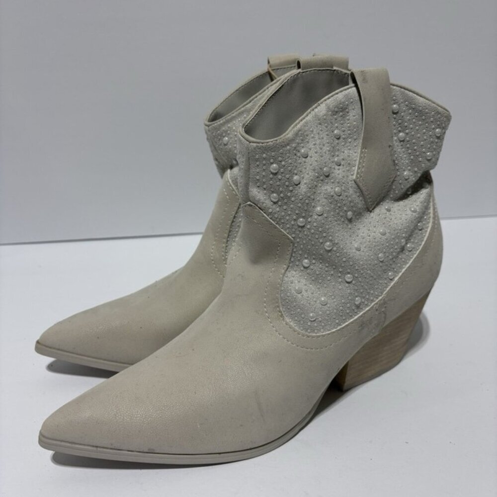 Mia Women’s Luanne Grey Western Booties, Size 7.5 M - Picture 5 of 6